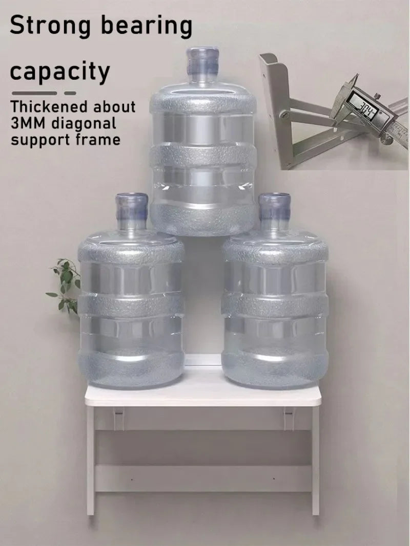 Floating Wall Shelves Folding Organizers Storage Rack Desk