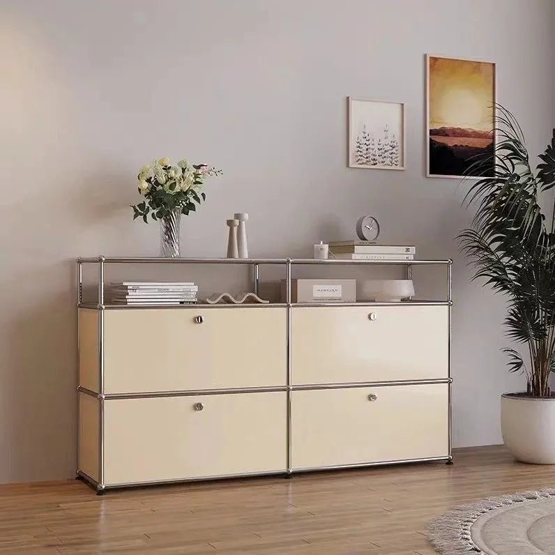 Modern Module Living Room Cabinet Stainless Steel Tv