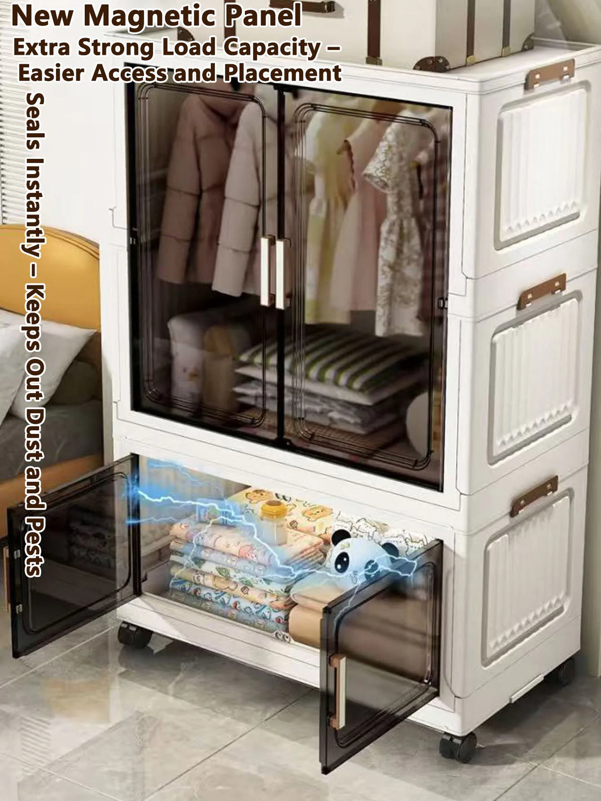 Storage Cabinet Folding Storage Box Living Room Toy