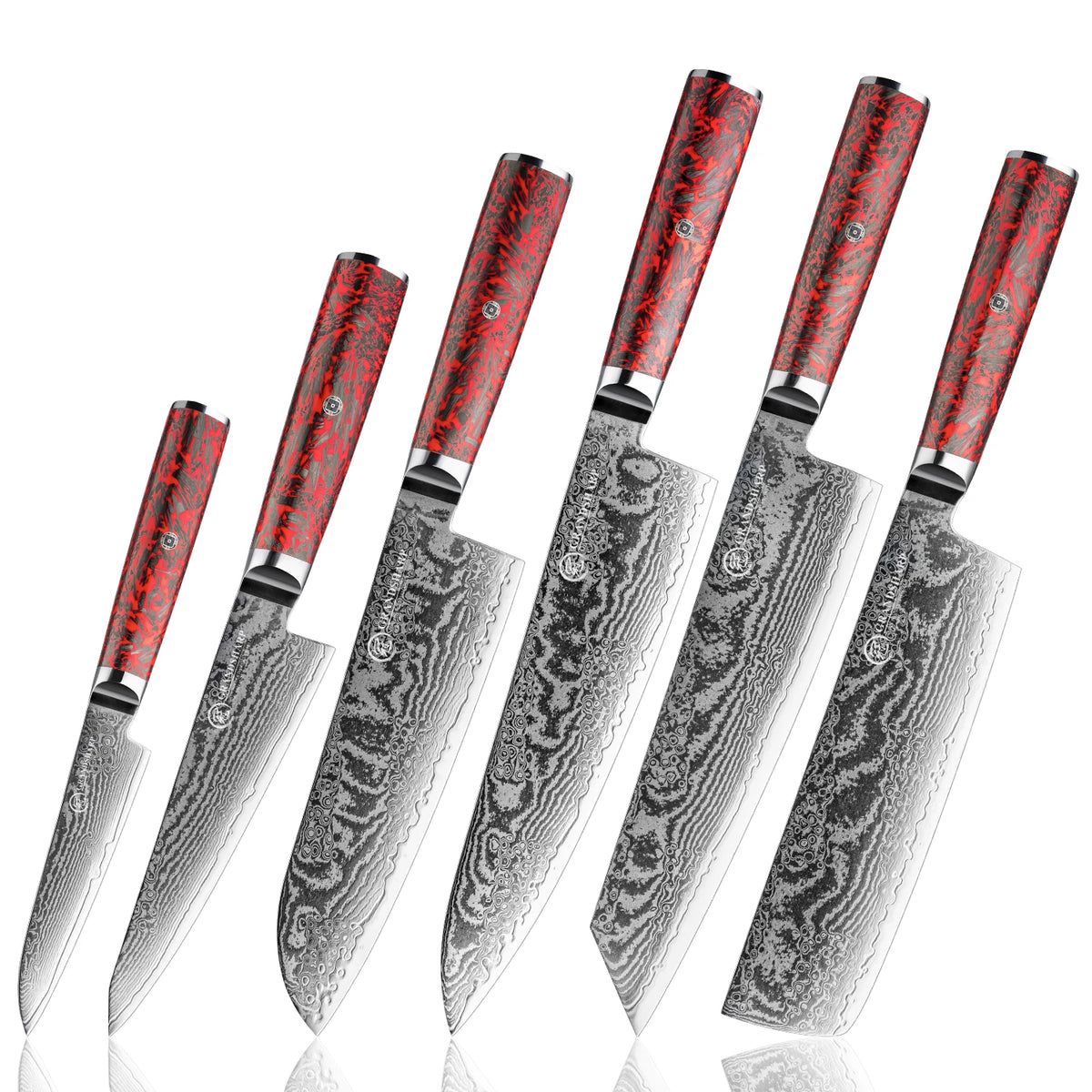 Grandsharp 1-6 Knives 67 Layers S35vn Powder Core
