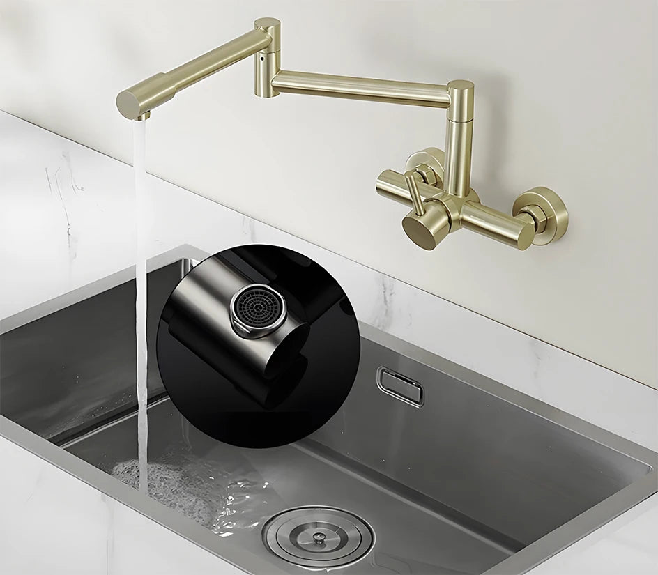 Huniu Folding Faucet Stainless Steel 304 Foldable Faucet