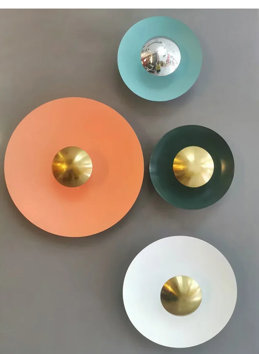 Modern Minimalist Designer Led Wall Light Dish Foyer