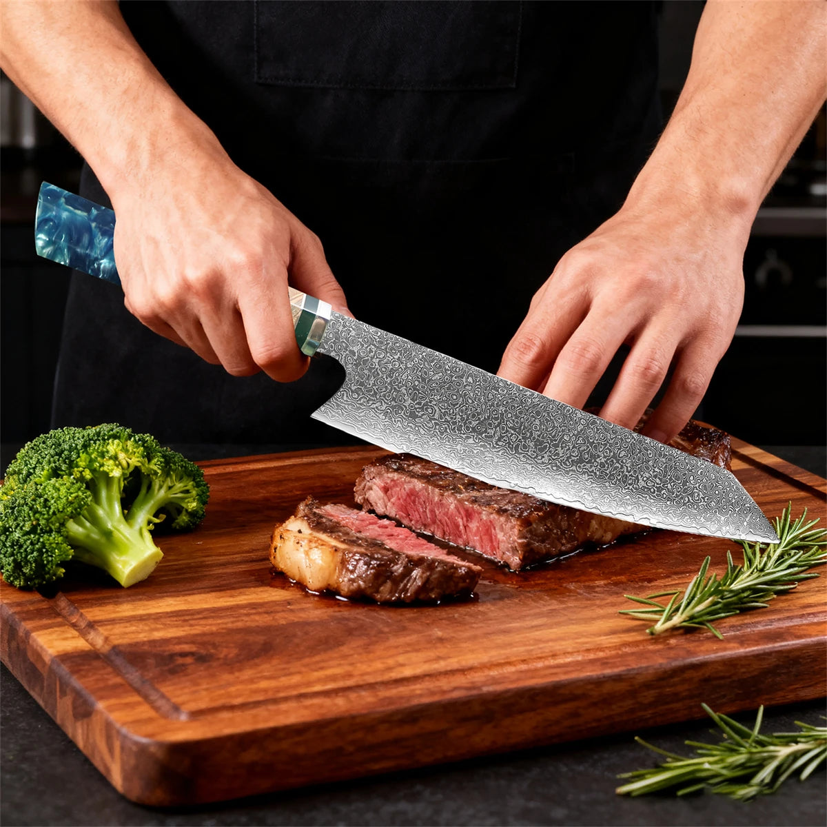 67 Layer Damascus Steel Kiritsuke Knife Meat Chef
