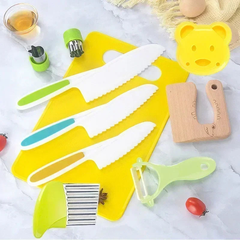 11/13/17pcs Kids Cooking Sets Real Cooking Montessori Toddlers