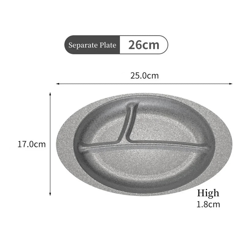 304 Stainless Steel Dining Plate Oval Bone Dish