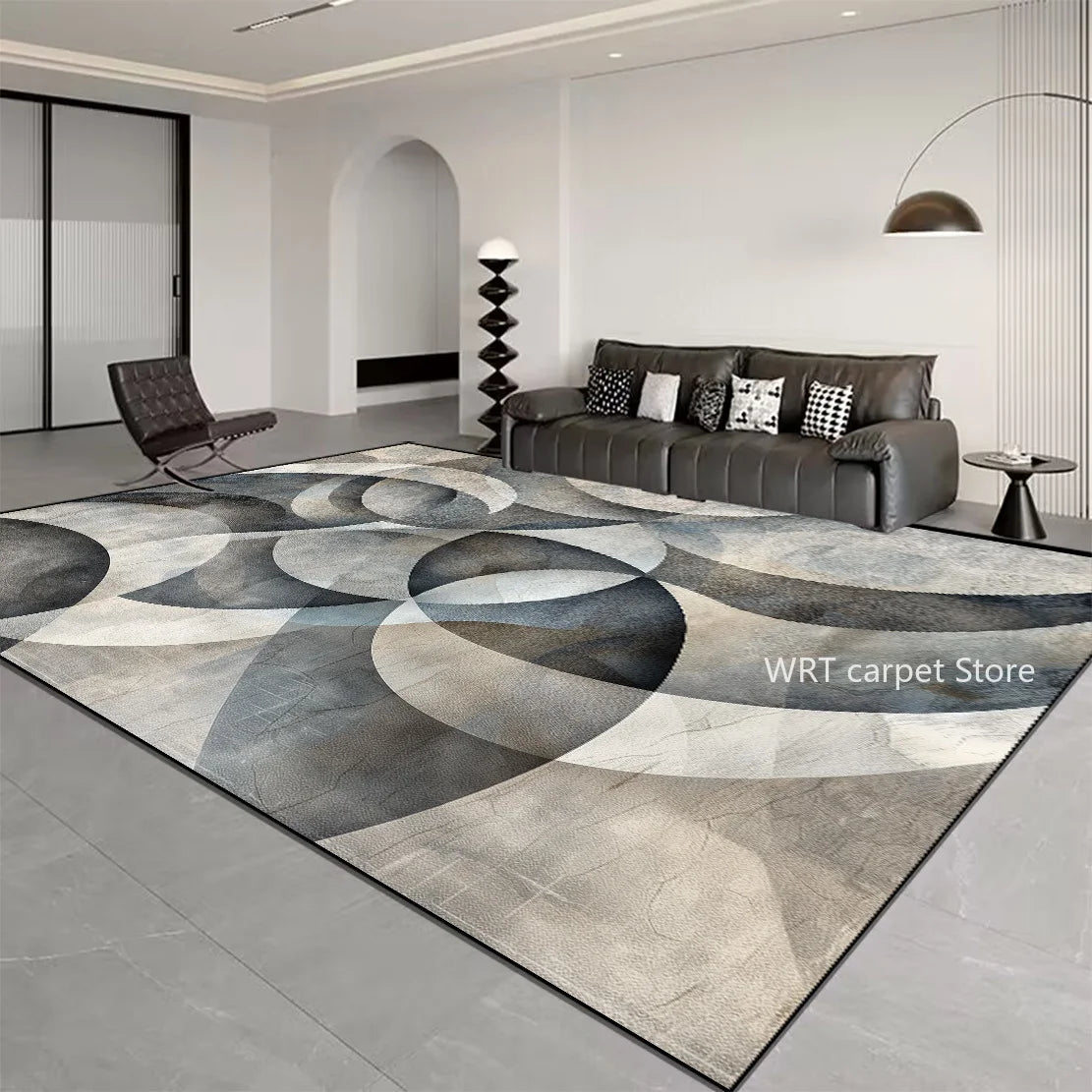 Nordic Light Luxury Stripes Carpet Living Room Decor
