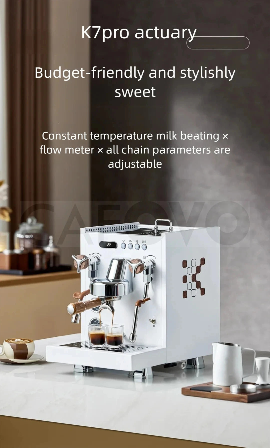 Cafovo K7pro E61 Dual Boiler Commercial Espresso Machine