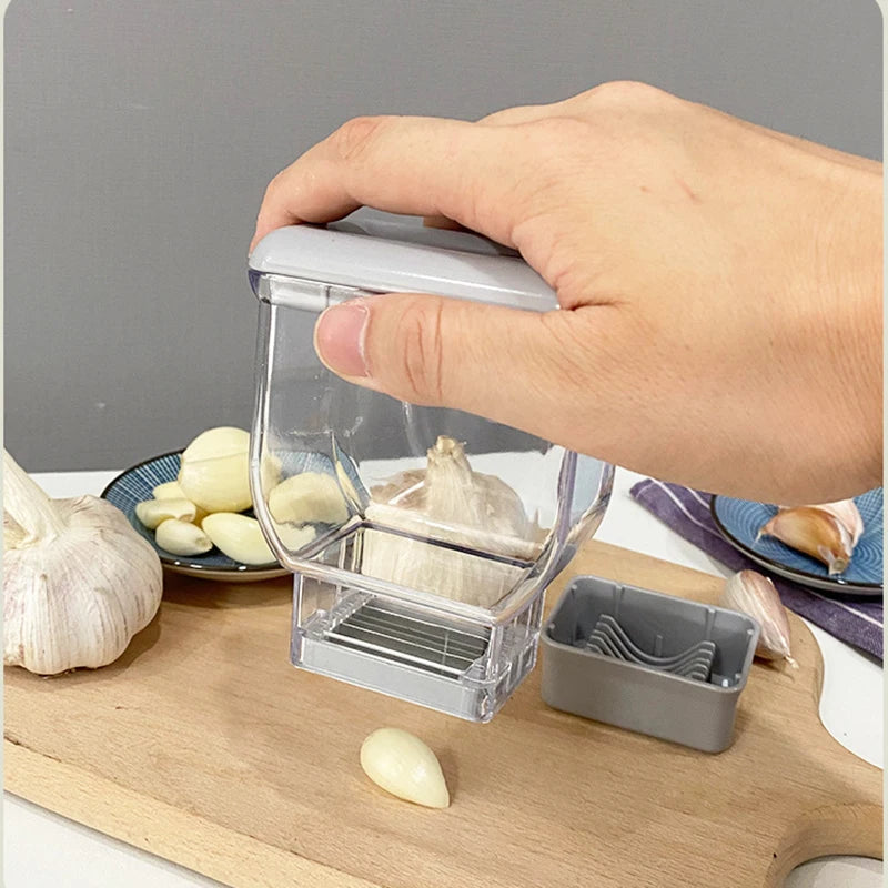 Pressing Garlic Grinding Grater Cutter Cooking Garlic Peeler
