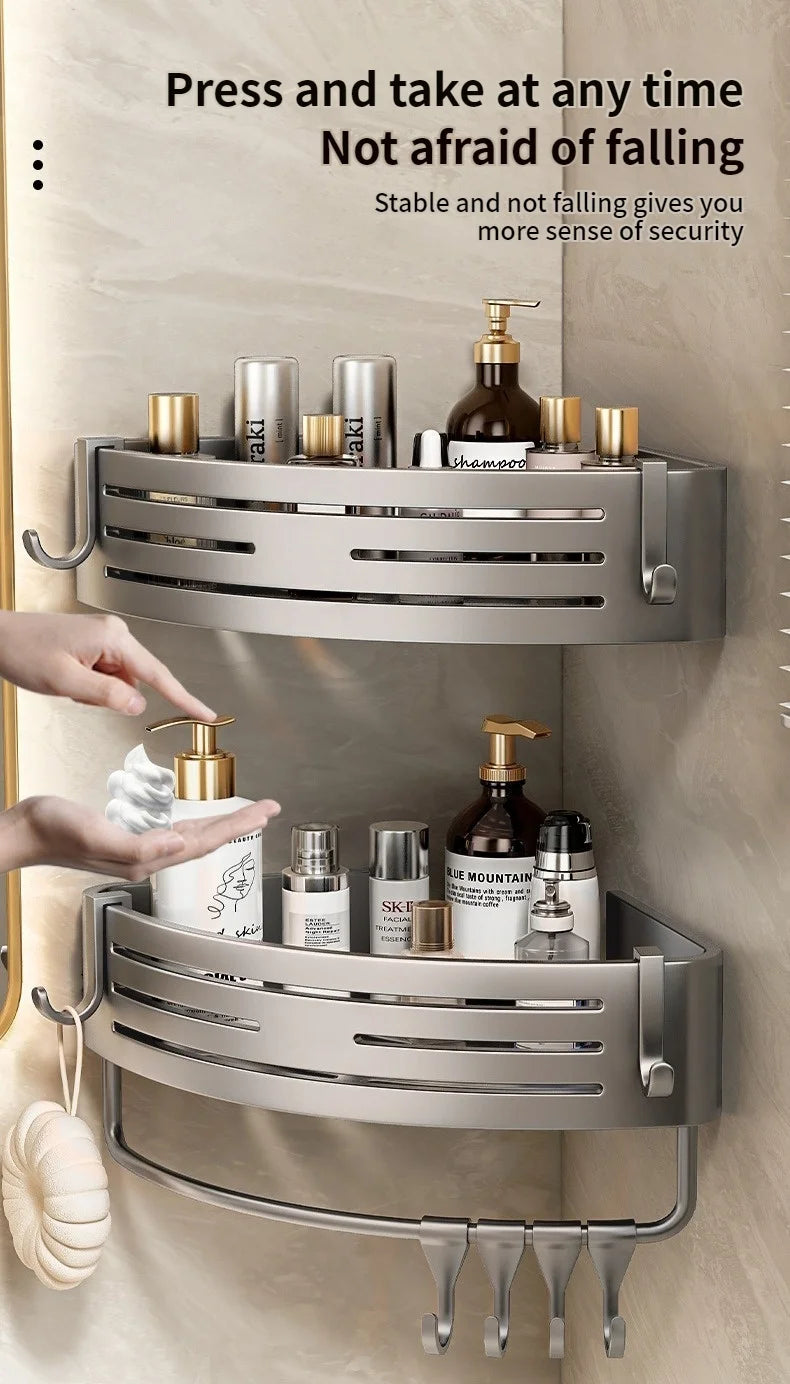 No Need To Drill Walls Installation Aluminum Bathroom