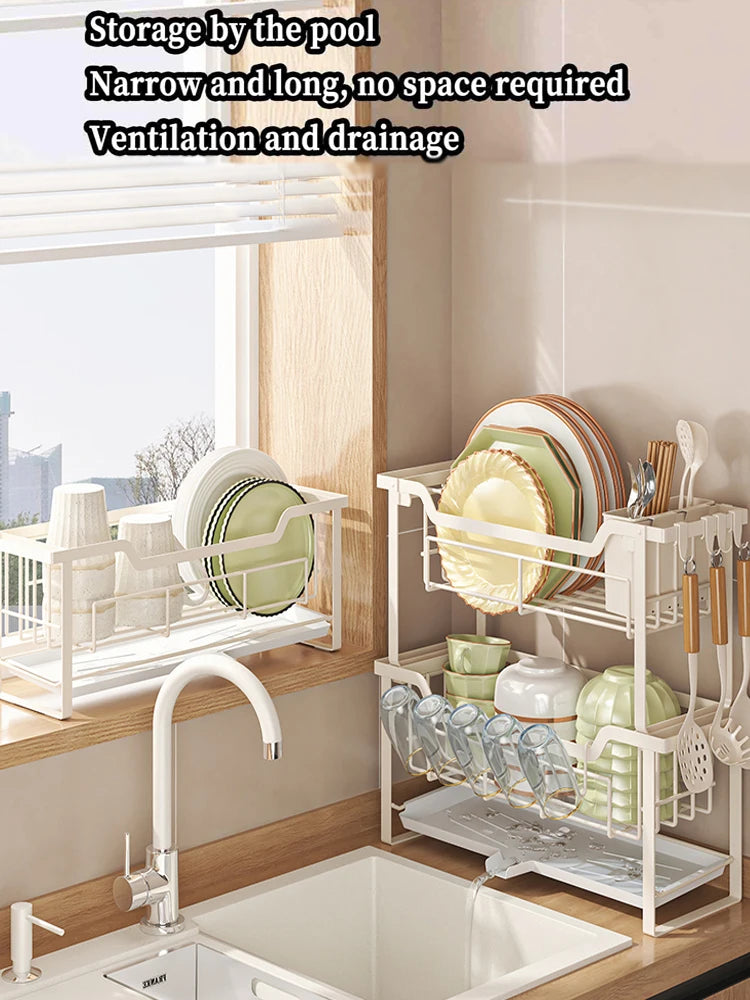 Modern Dish Rack Countertop Dish Drying &Tableware Storage