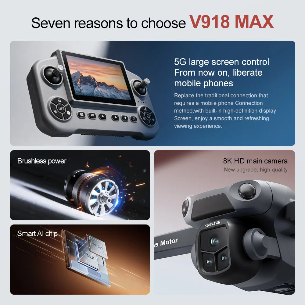 Original V918 3s Gps Drone 8k Professional Camera