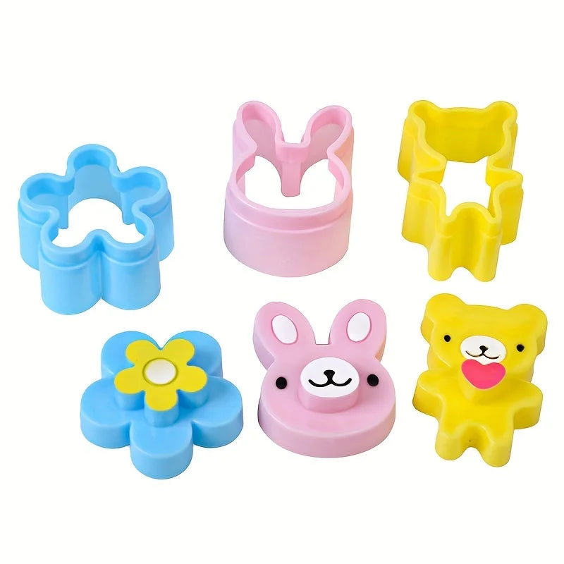 3pcs Sandwich Cutters Cookie Bread Mold Rabbit Panda