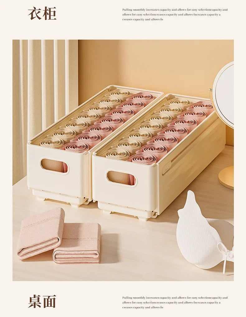 Adjustable Clothes Storage Box Closet Organizer Categorized
