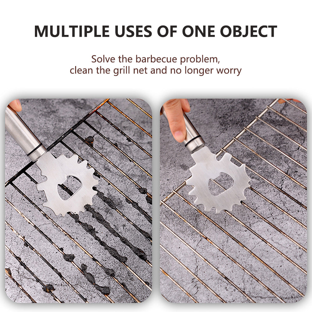 Grills Cleaning Scraper Stainless Steel Barbecue Crevice Cleaning