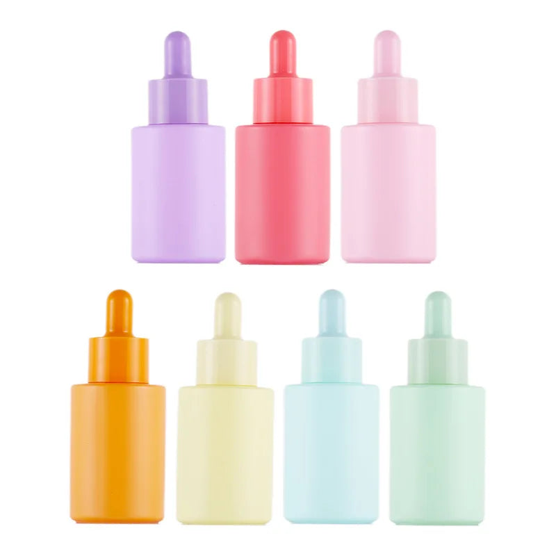 10/20/30/50pcs Glass Dropper Bottle Candy Color 30ml Essential