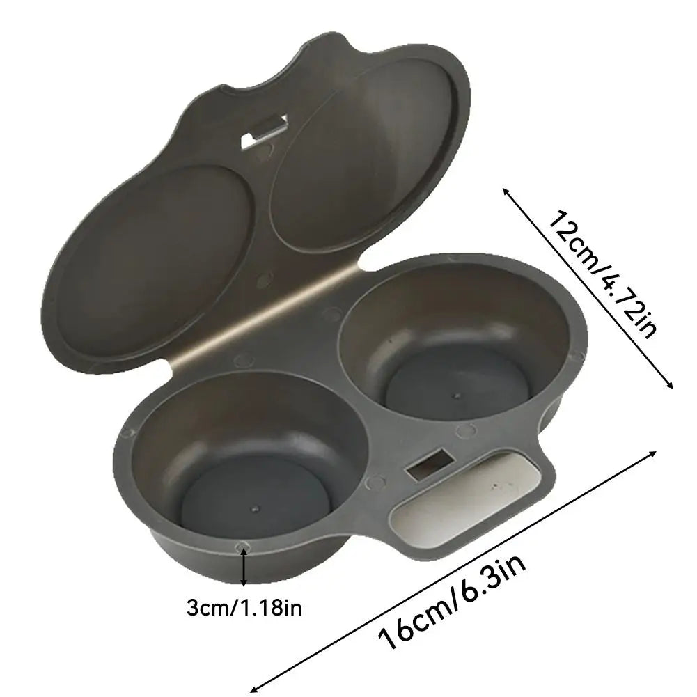 3pcs Microwave Egg Poacher Reusable Microwave Eggs Steamer