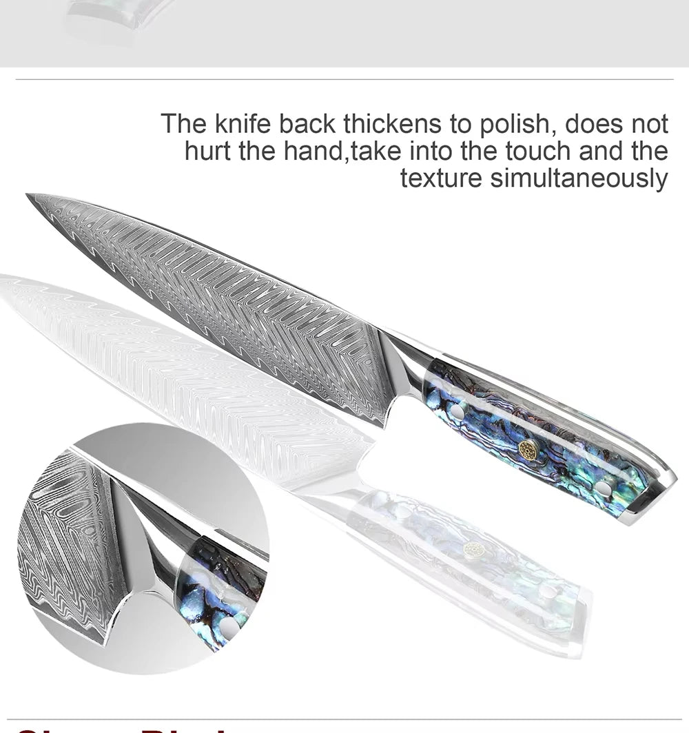 Xituo Damascus Steel Knife 1-5 Chef Knife Japanese