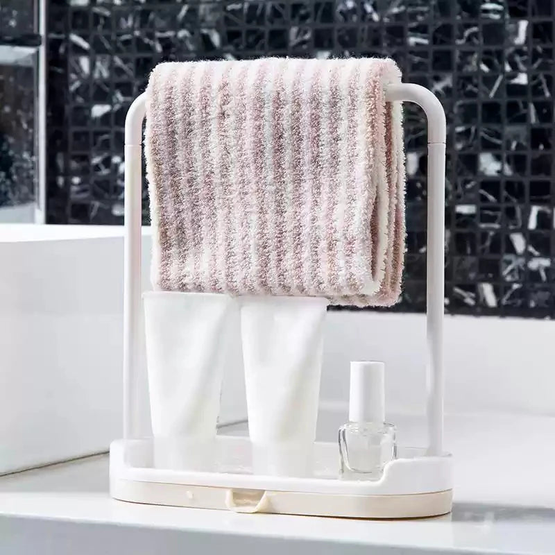 Dishcloth Drainer Rack Towel Rack Dishcloth Holder Countertop