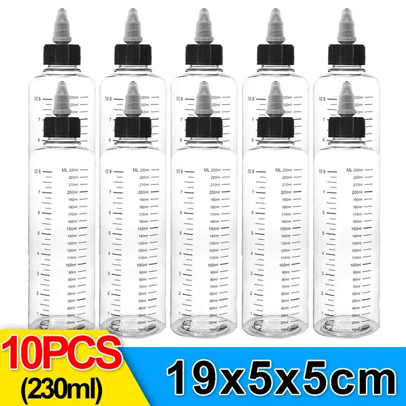 10/1pcs Plastic Squeeze Bottle Reusable Sauce Oil Dispenser