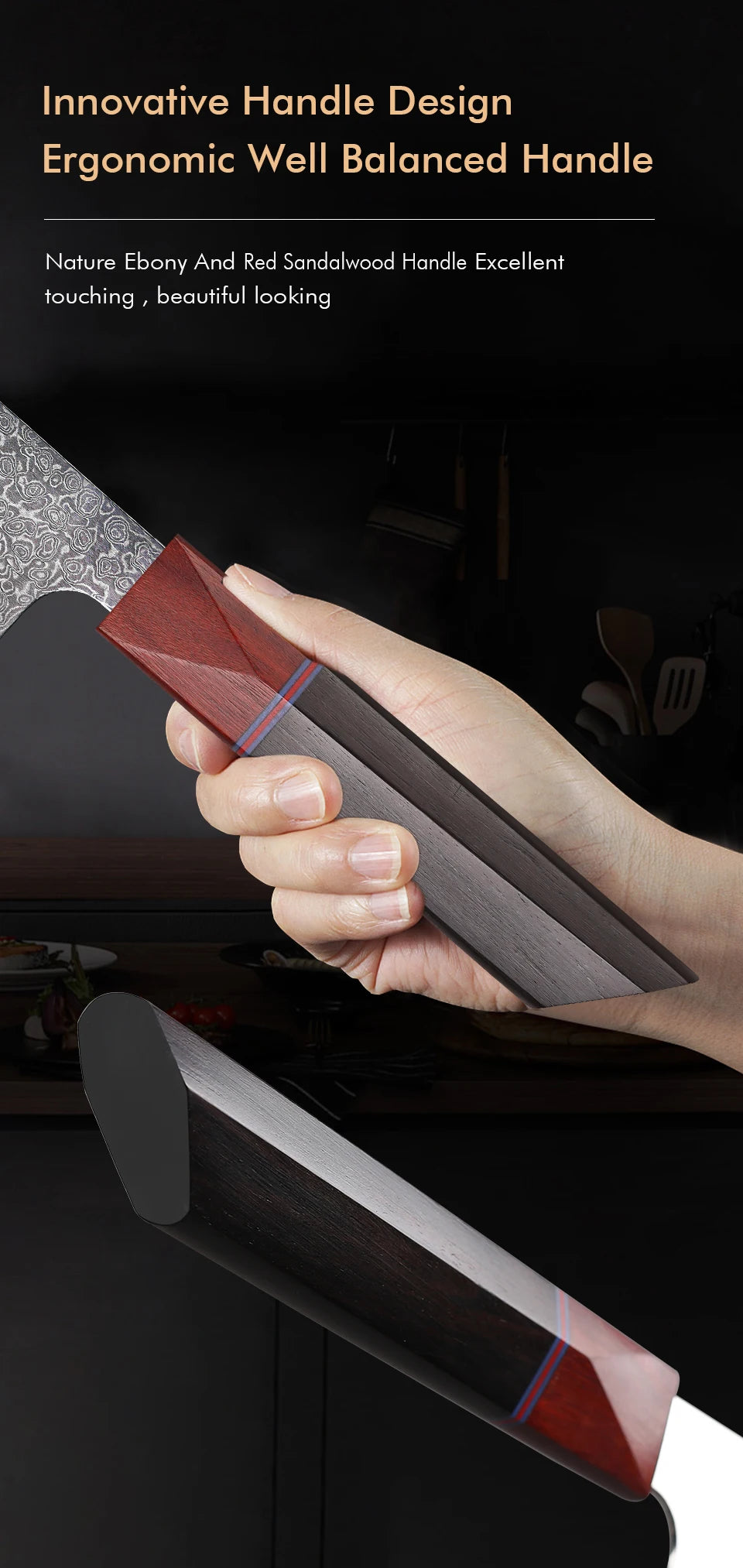 5-Inch Utility Knife Damascus Steel Professional Chef Knife