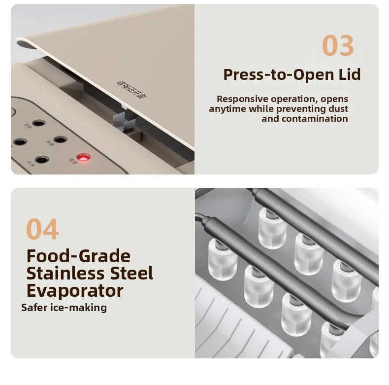Mini Automatic Ice Maker Machine Compact Dorm/Office/Caf 15kg