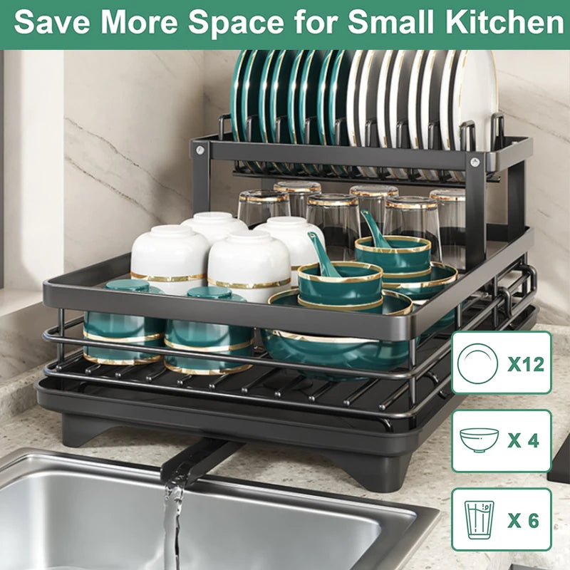Dish Drying Rack Counter - Large Dish Rack