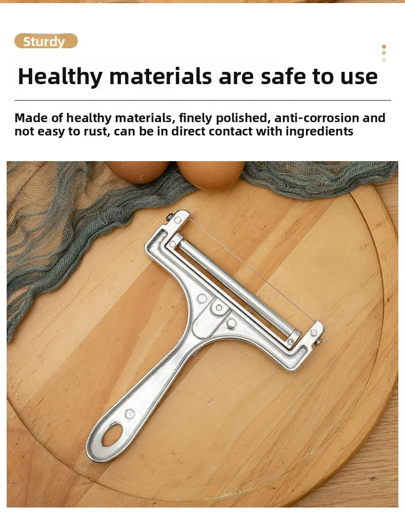 Adjustable Stainless Steel Cheese Slicer Grater Knife Slicing