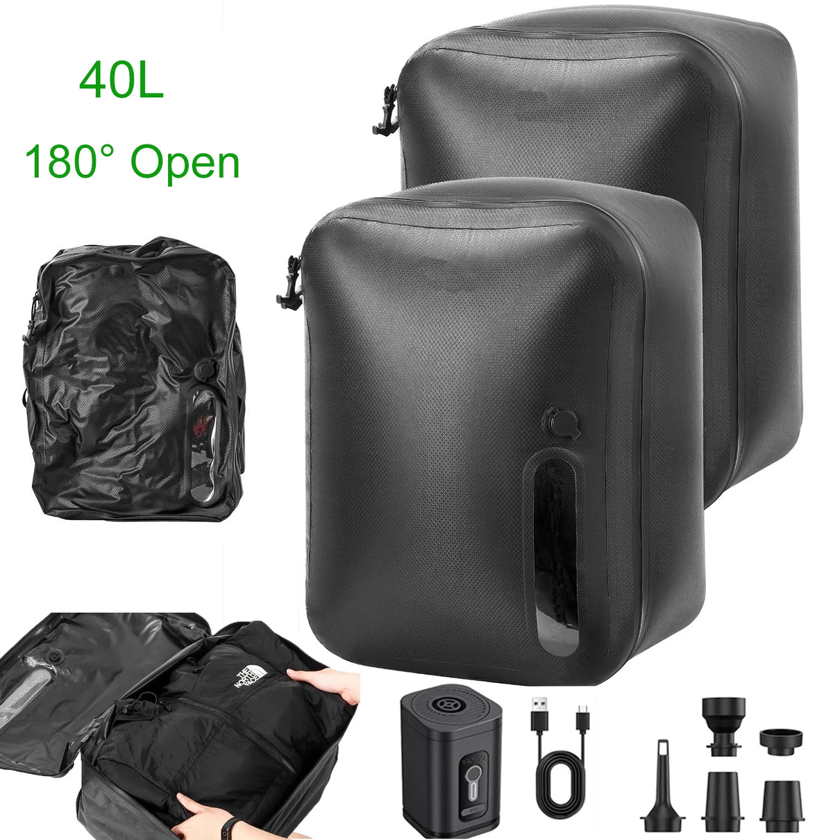 17l 28l 35l 40l Travel Vacuum Bag Reusable