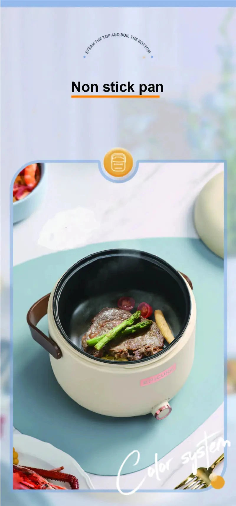 7l Smart Low-Sugar Rice Cooker Rice Soup Separation