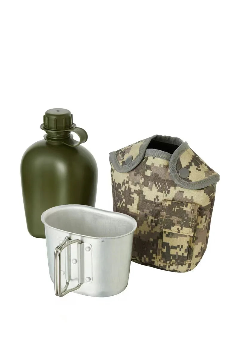 Outdoor Camouflage Water Kettle Military Training Outdoor Camping