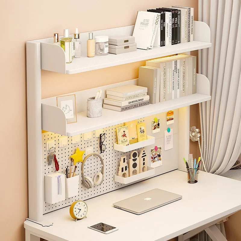 Desktop Storage Rack Pegboard Desk Organizer Shelfcomputer