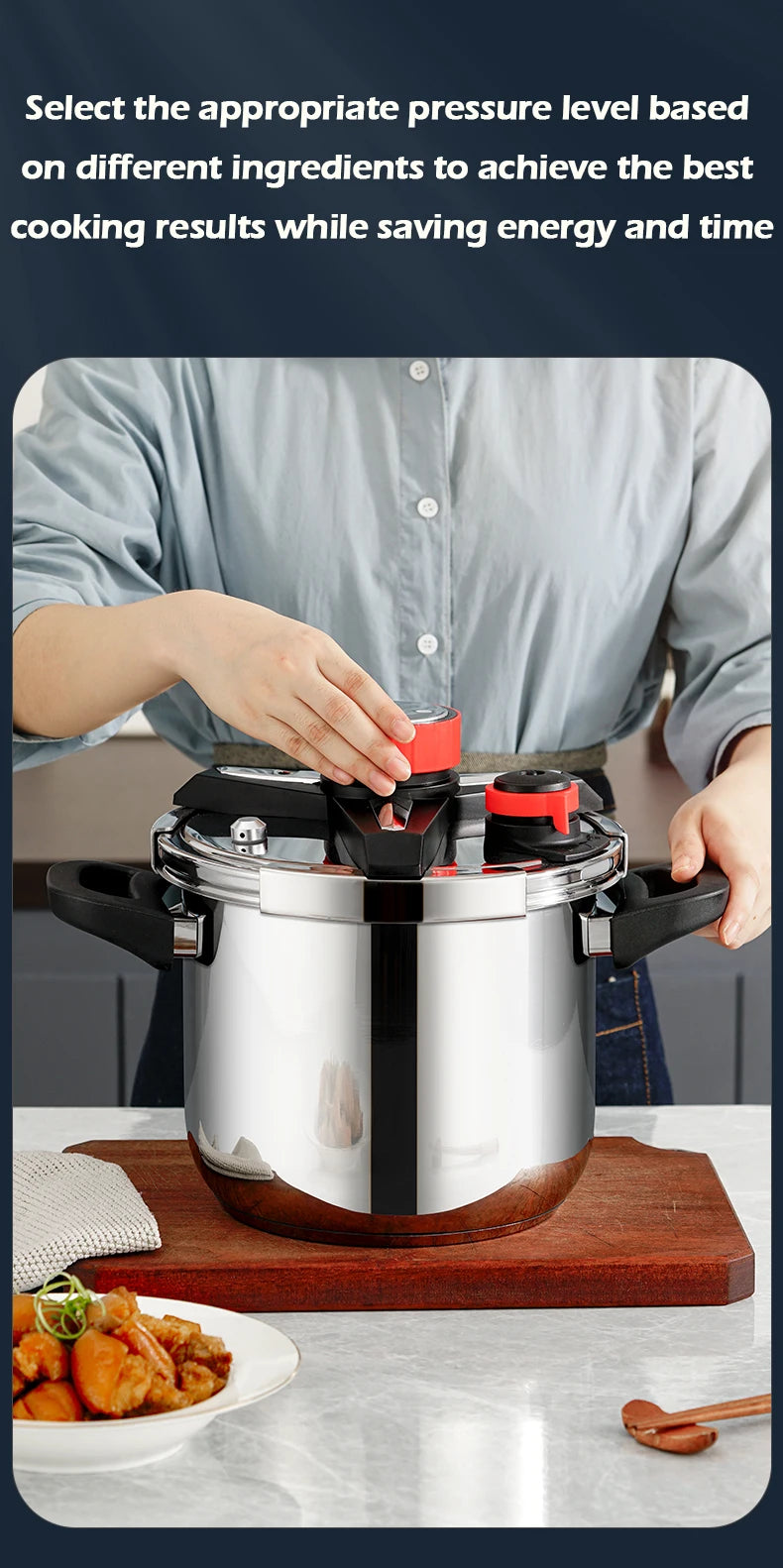 Fenghui 12l 304 Stainless Steel Pressure Cooker Ce