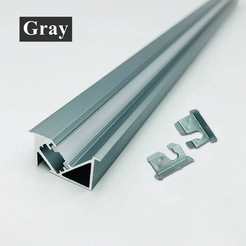 45degree Hidden Lighting Hard Bar Light Invisible Recessed