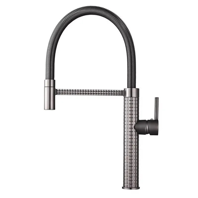 Faucet Steel Drill Universal 360 Rotate Pull-Out Faucet
