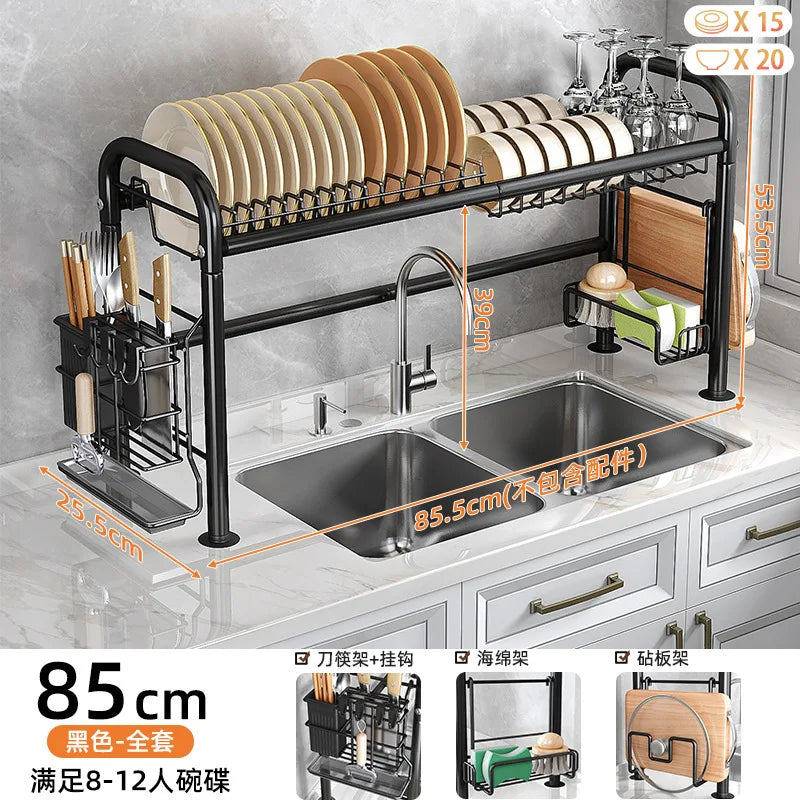 Storage Shelf Over Sink Dish Drying Rack Counter