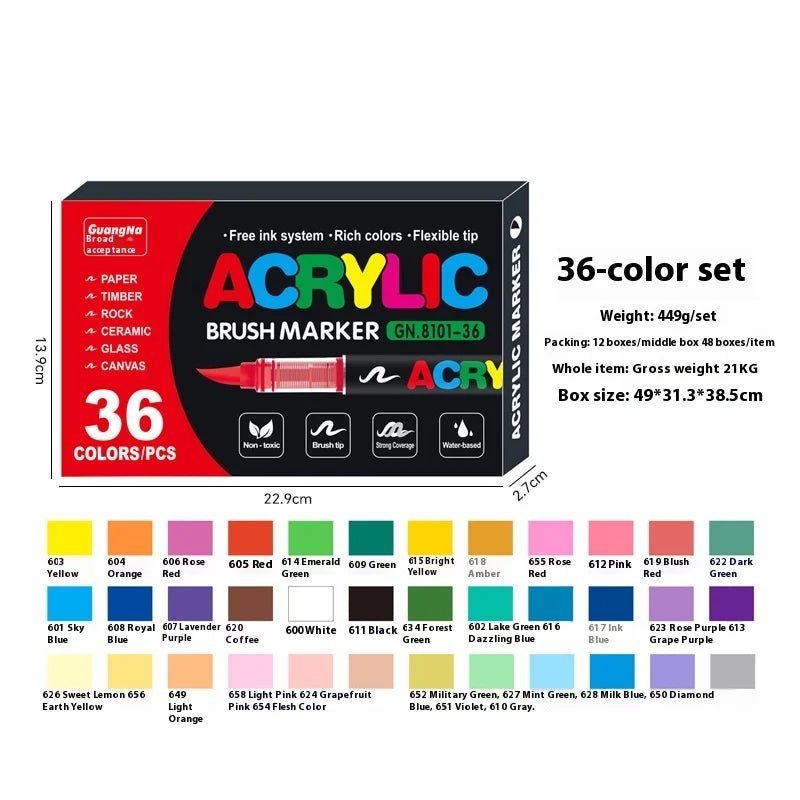 12 To 240 Colors Acrylic Paint Pens Multi