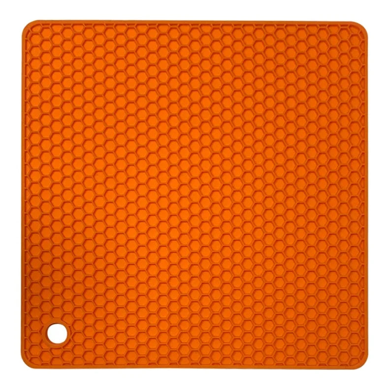 18cm Square Silicone Mat Heat Resistant Potholder Dining