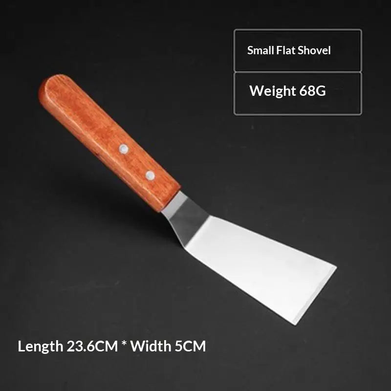 Stainless Steel Spatula Grill Scraper Non Stick Durable