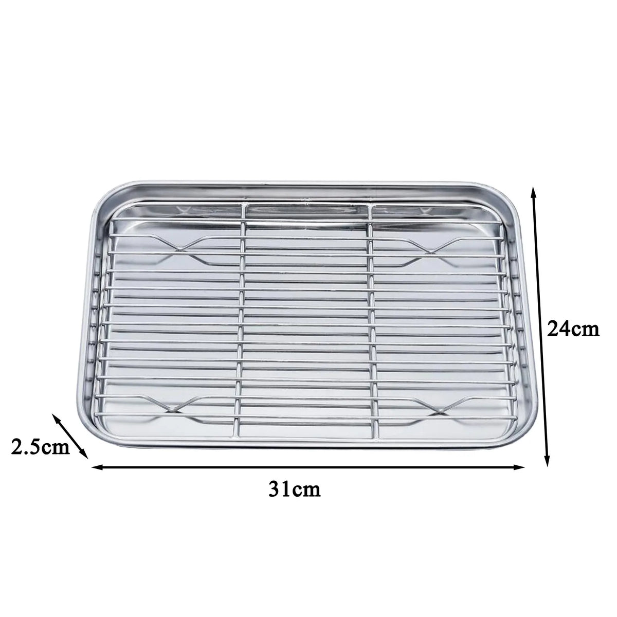 Baking Tray Removable Cooling Rack Stainless Steel Baking