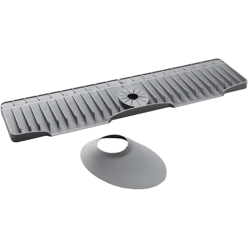 Silicone Faucet Water Drying Mat Sink Bathroom Counter