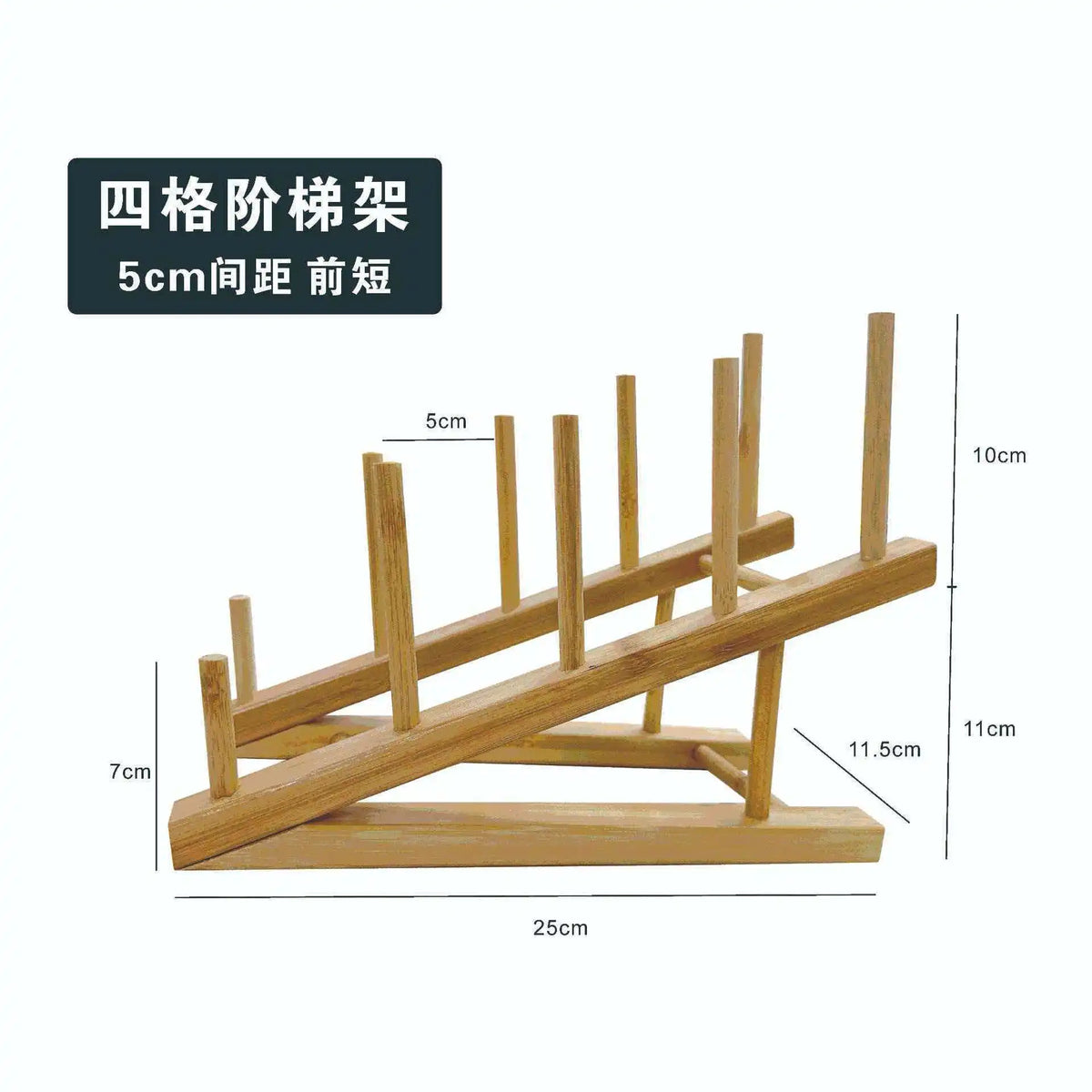 Diy Locker Bamboo Drain Rack Wooden Plate Rack
