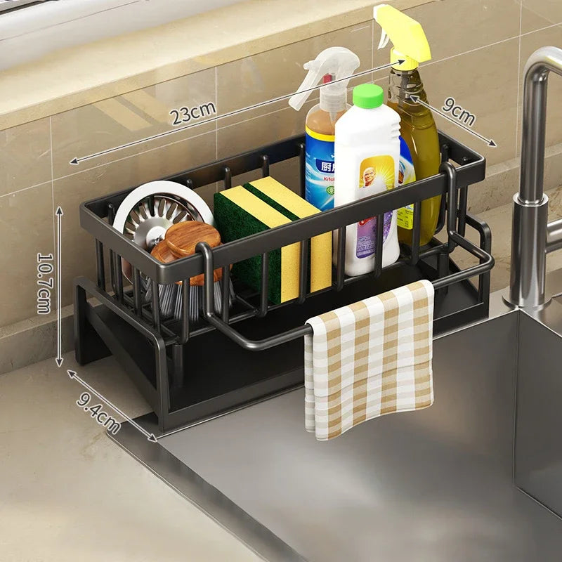 Multi-Functional Sponge Organizer Drainage & Storage Holds Dish