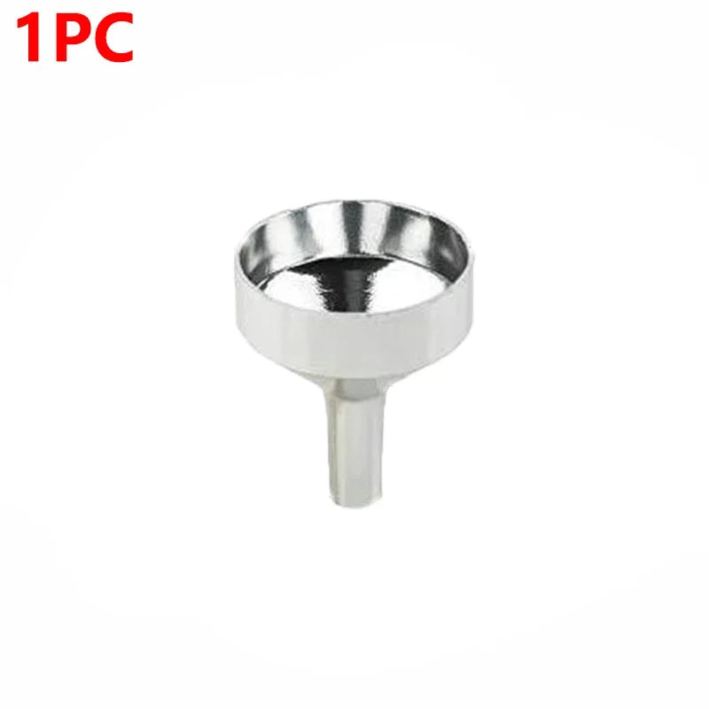 10/5/1pcs Stainless Steel Mini Funnel Detachable Filter