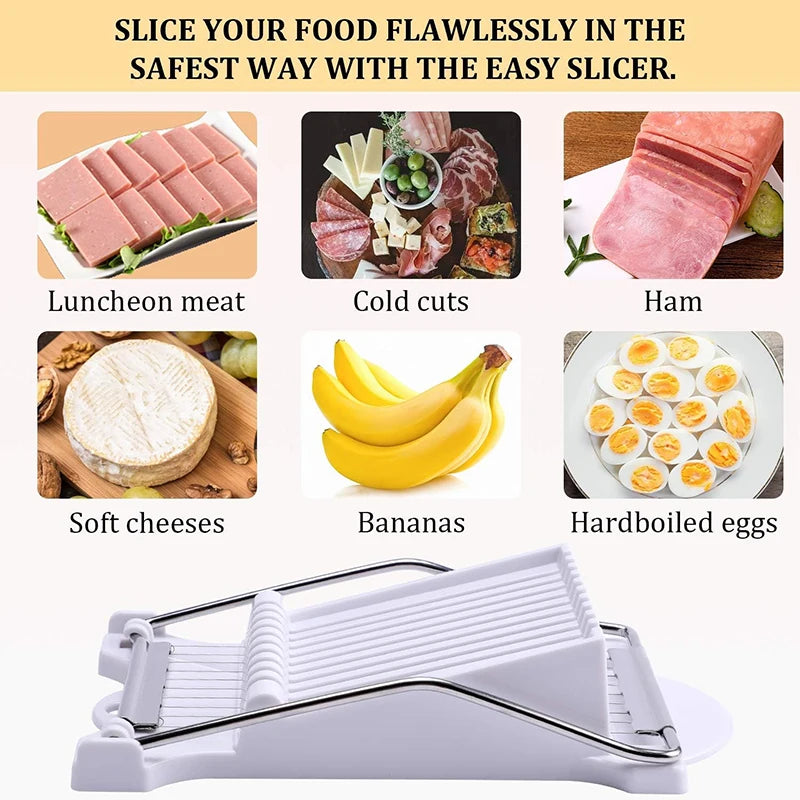 Slicer Multipurpose Luncheon Meat Slicer Stainless Steel Wire