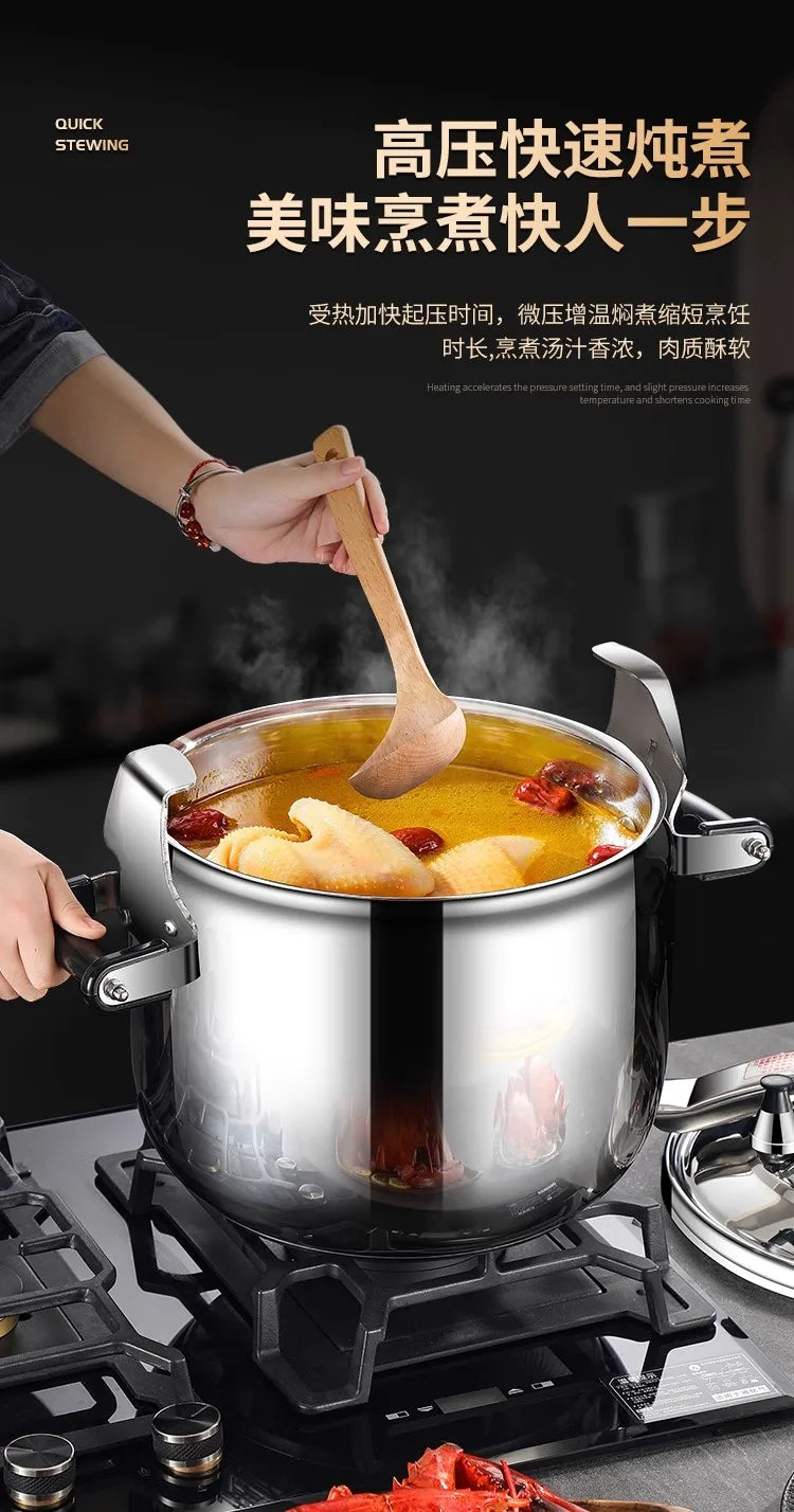 Korean Style Pressure Cooker - Explosion-Proof Stainless Steel