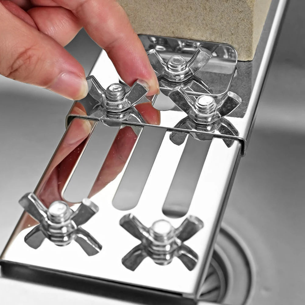 Stainless Steel Anti-Slip Sharpener Retractable Sharpening Stone