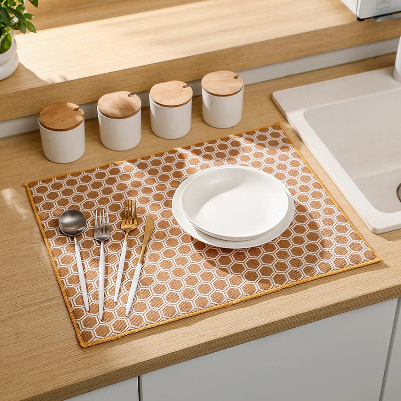 Pack Dish Drying Mat 38 50cm Ultra Absorbent
