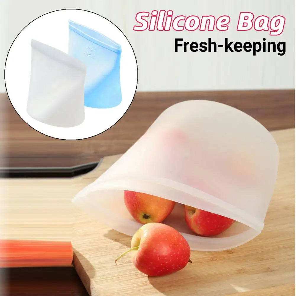 Silicone Food Storage Bags Leakproof Containers Reusable