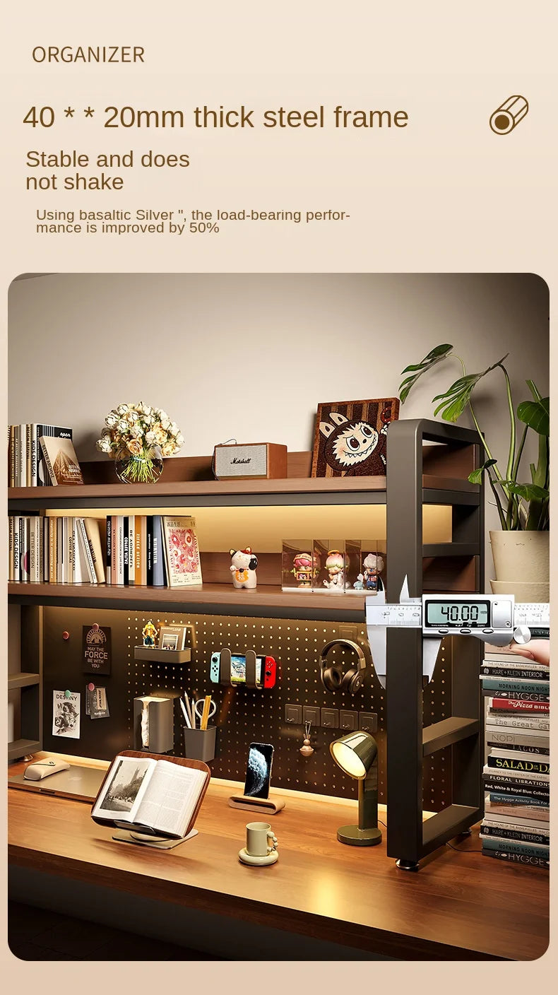 Desktop Shelving Unit Pegboard Desk/Computer Desk Multi-Layer