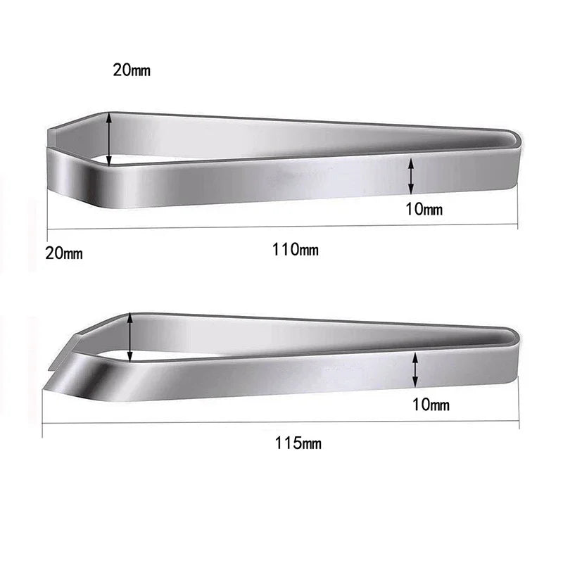 Pc Stainless Steel Fish Bone Tweezers Pincer Clip